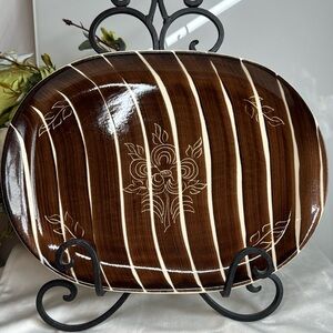 Vintage Purinton Pottery Platter MCM